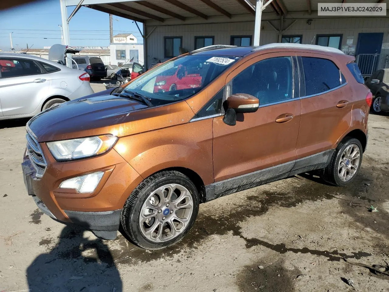 2018 Ford Ecosport Titanium VIN: MAJ3P1VE3JC242029 Lot: 77692524