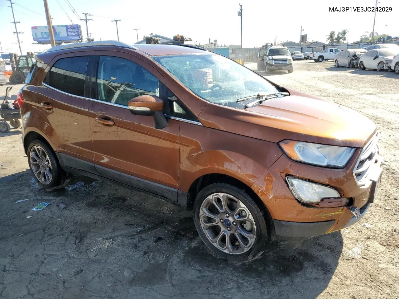 2018 Ford Ecosport Titanium VIN: MAJ3P1VE3JC242029 Lot: 77692524