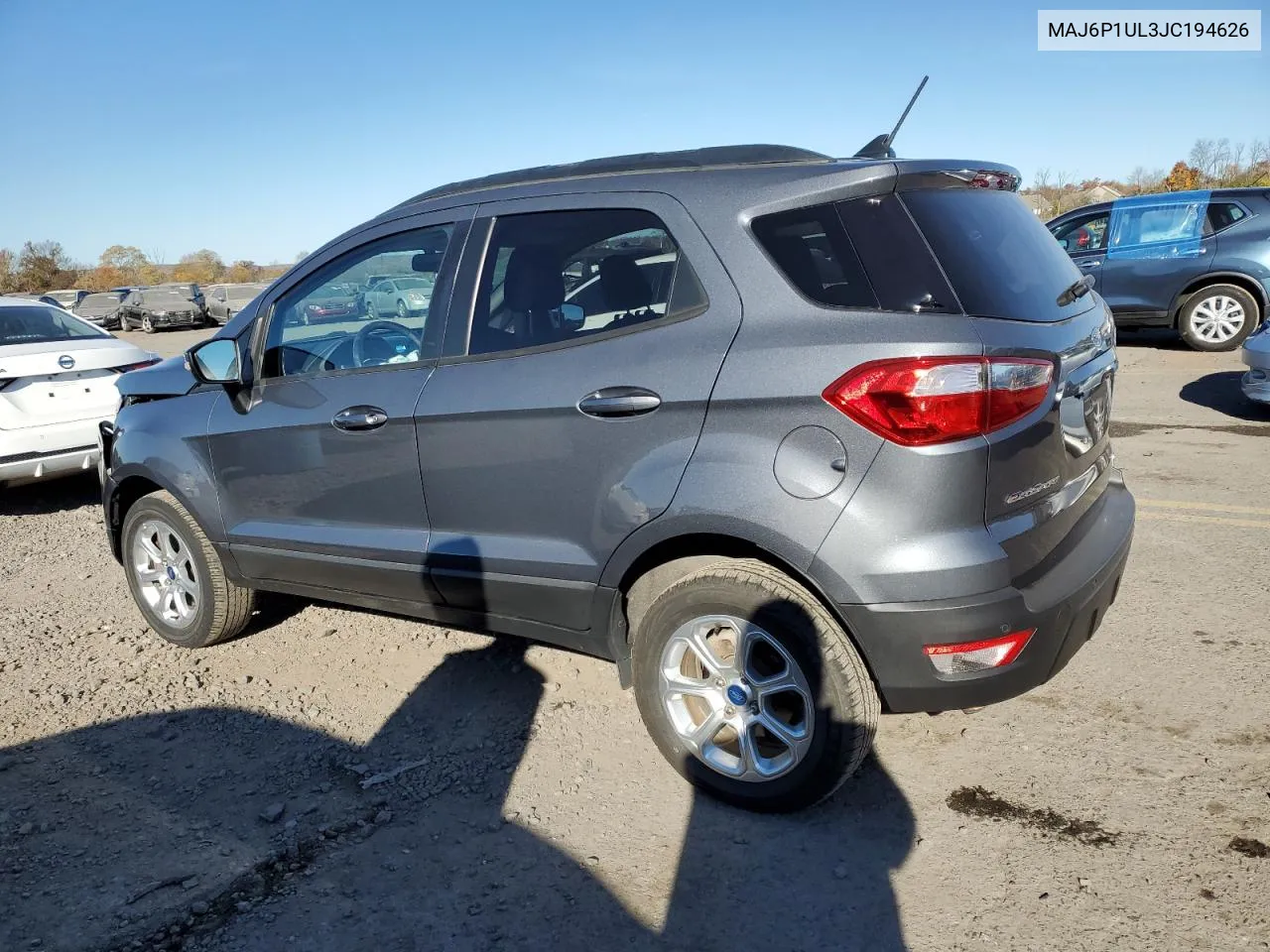 2018 Ford Ecosport Se VIN: MAJ6P1UL3JC194626 Lot: 77758084