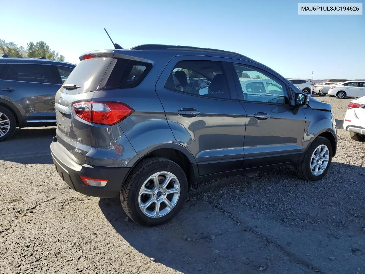 2018 Ford Ecosport Se VIN: MAJ6P1UL3JC194626 Lot: 77758084