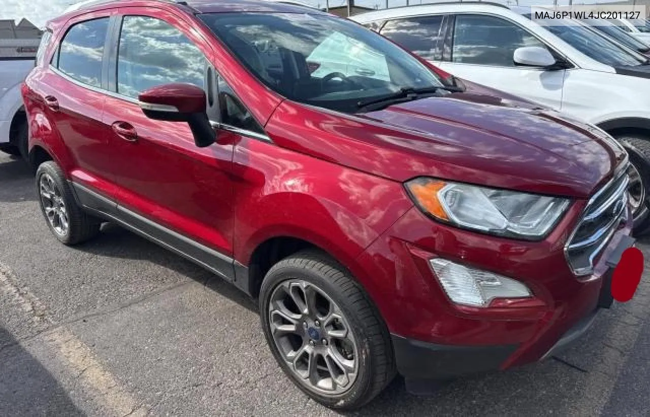 2018 Ford Ecosport Titanium VIN: MAJ6P1WL4JC201127 Lot: 77811374