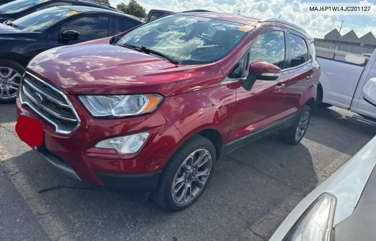 2018 Ford Ecosport Titanium VIN: MAJ6P1WL4JC201127 Lot: 77811374