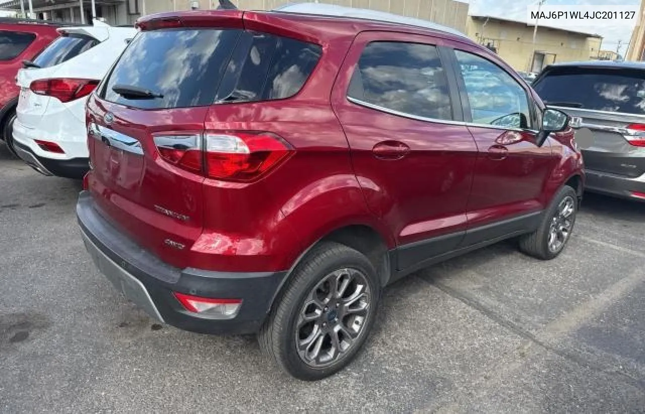 2018 Ford Ecosport Titanium VIN: MAJ6P1WL4JC201127 Lot: 77811374