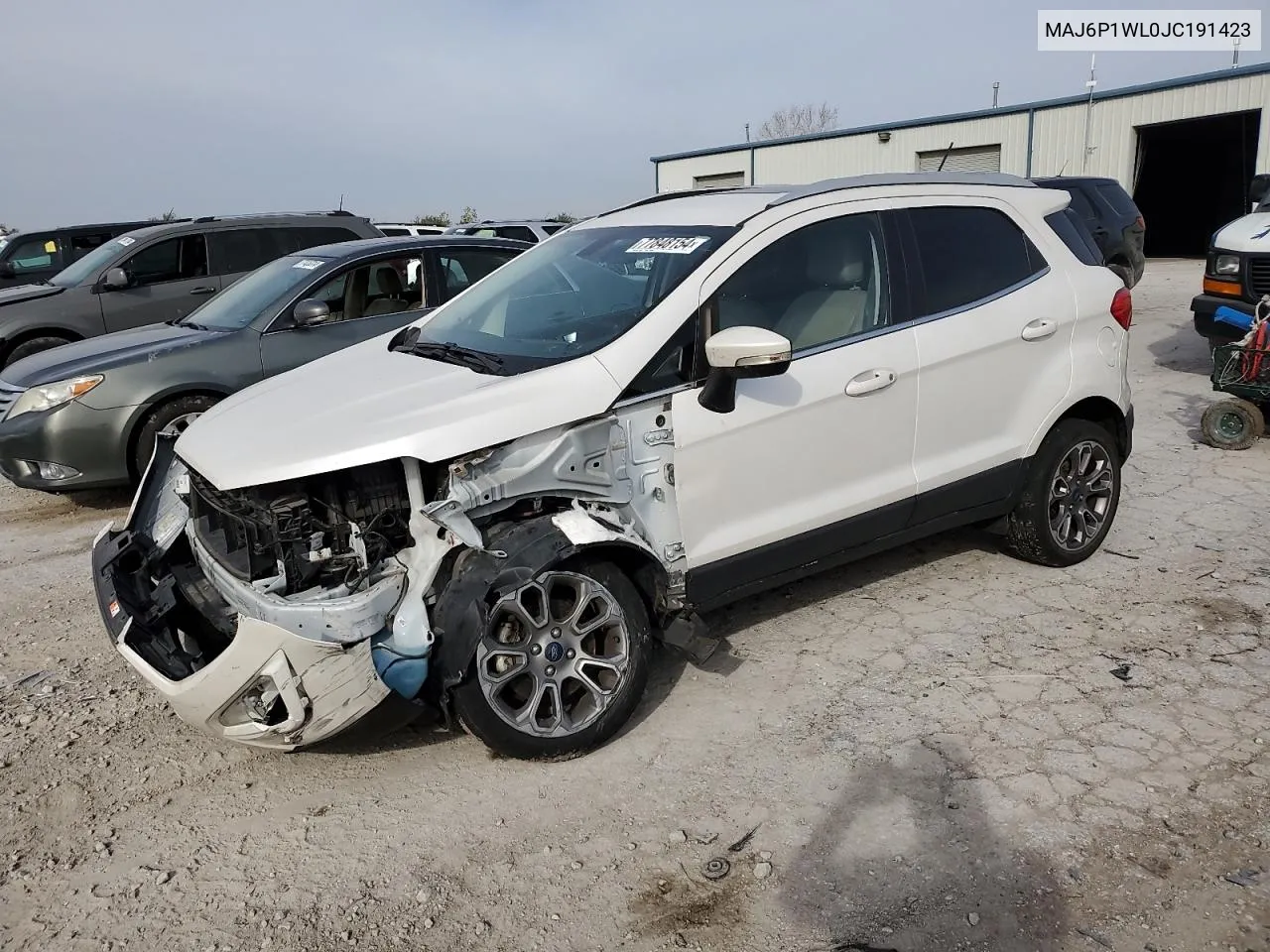 2018 Ford Ecosport Titanium VIN: MAJ6P1WL0JC191423 Lot: 77848154