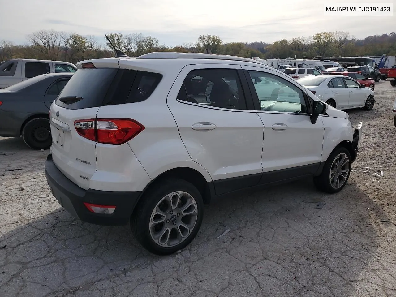 2018 Ford Ecosport Titanium VIN: MAJ6P1WL0JC191423 Lot: 77848154