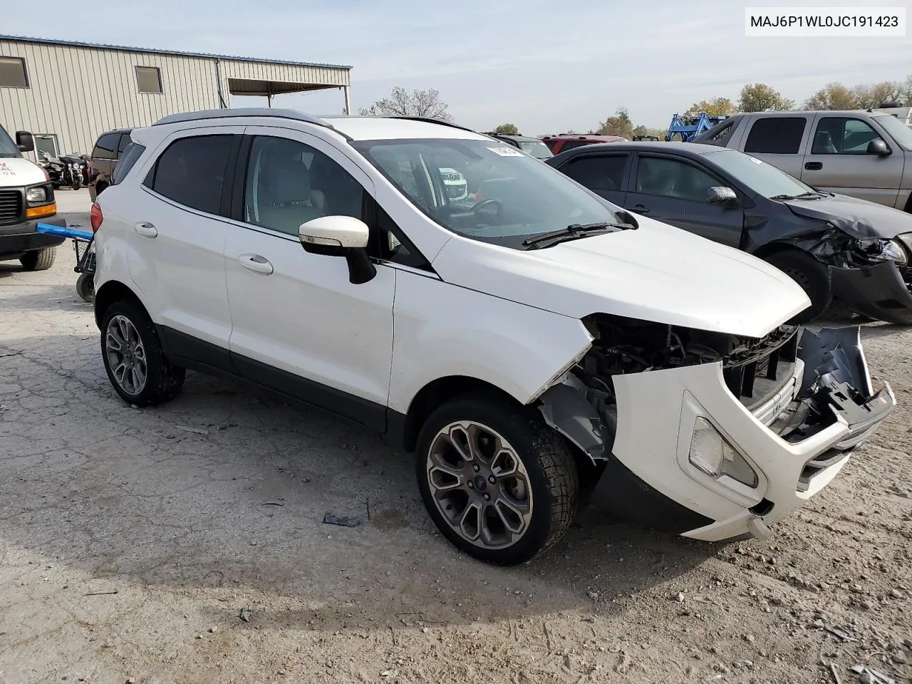 2018 Ford Ecosport Titanium VIN: MAJ6P1WL0JC191423 Lot: 77848154