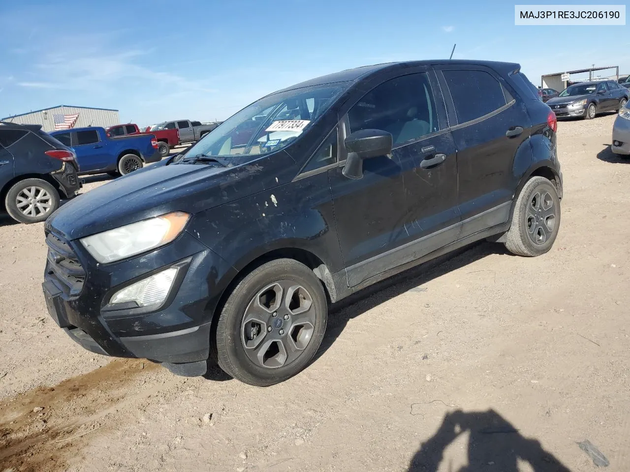 2018 Ford Ecosport S VIN: MAJ3P1RE3JC206190 Lot: 77977334