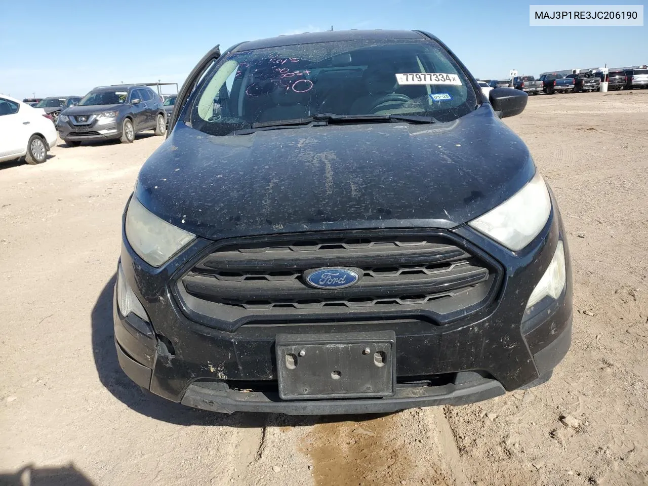 2018 Ford Ecosport S VIN: MAJ3P1RE3JC206190 Lot: 77977334