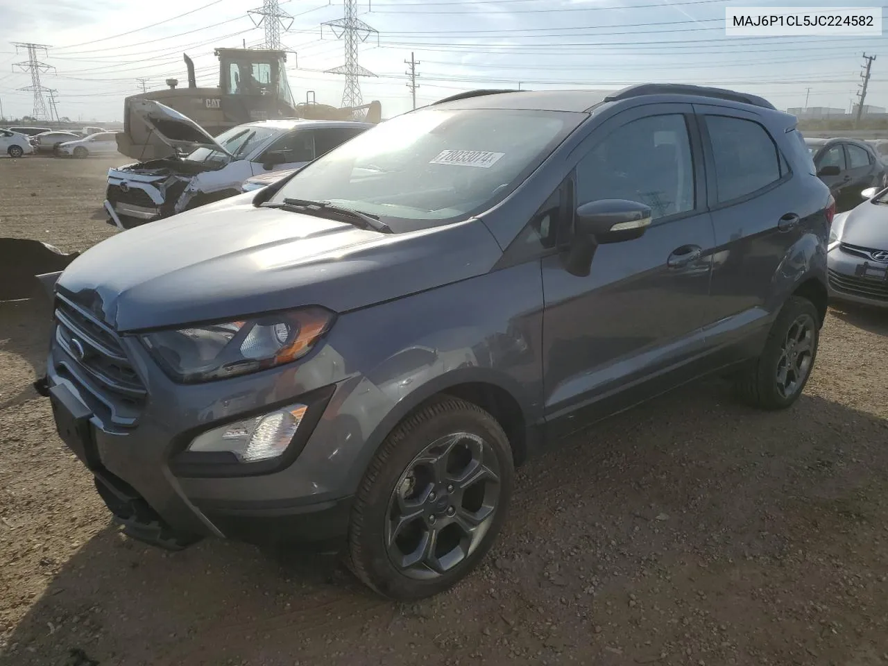 2018 Ford Ecosport Ses VIN: MAJ6P1CL5JC224582 Lot: 78033074