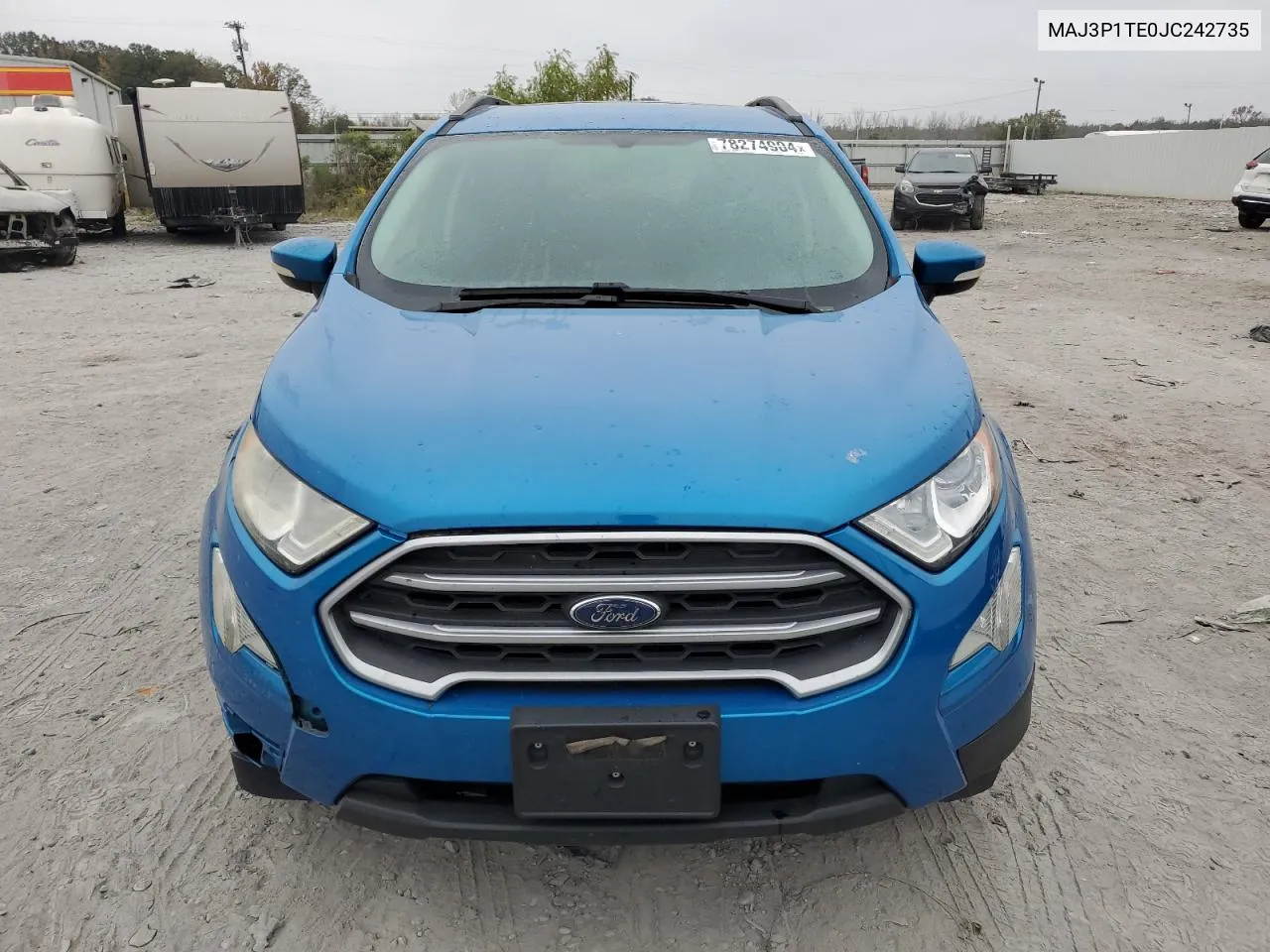 2018 Ford Ecosport Se VIN: MAJ3P1TE0JC242735 Lot: 78274904