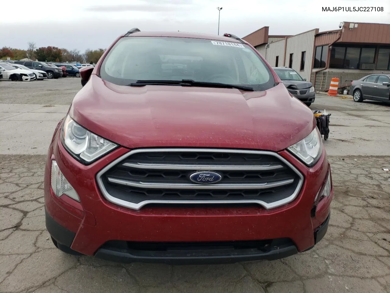 2018 Ford Ecosport Se VIN: MAJ6P1UL5JC227108 Lot: 78718144