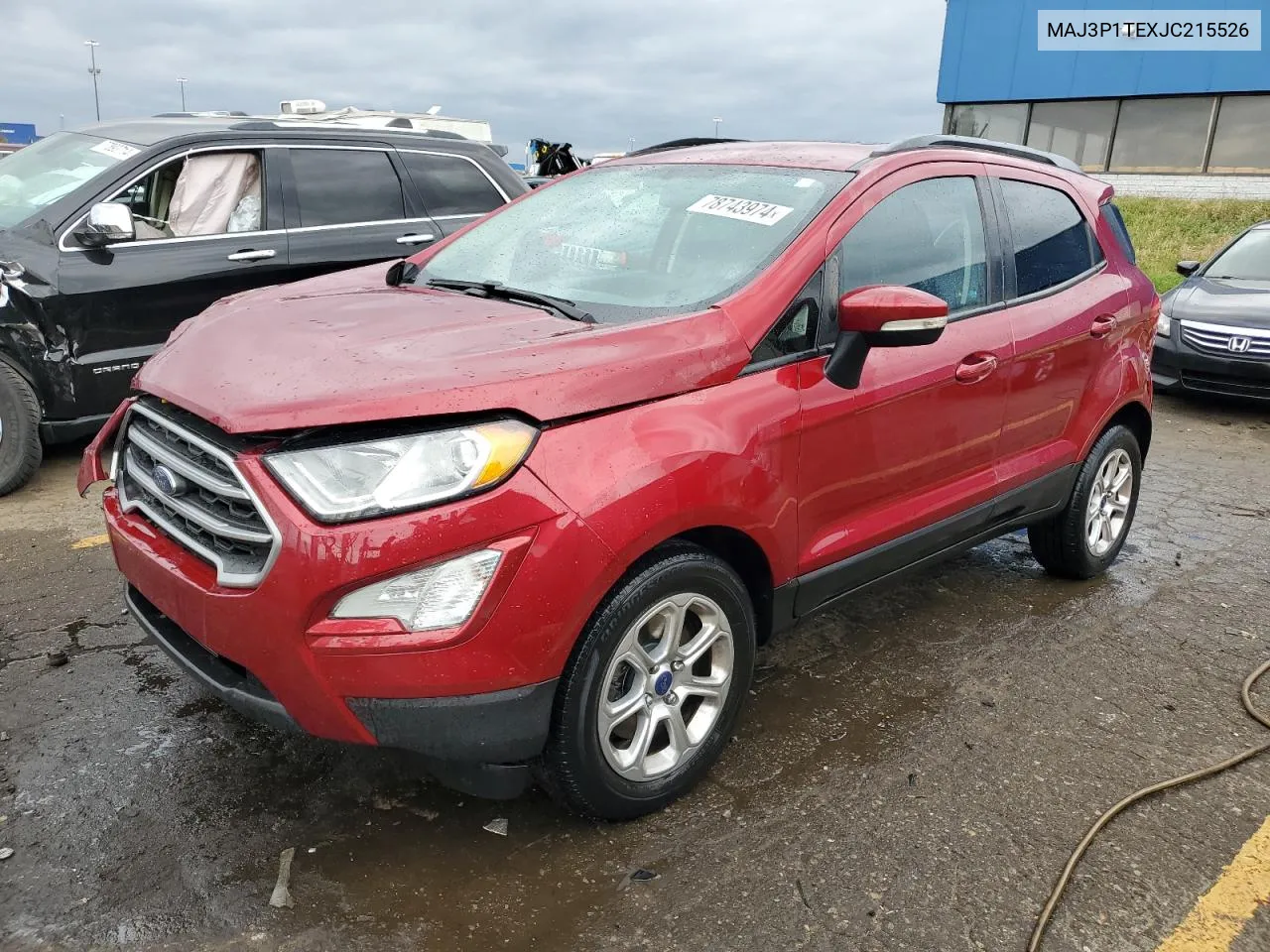 2018 Ford Ecosport Se VIN: MAJ3P1TEXJC215526 Lot: 78743974