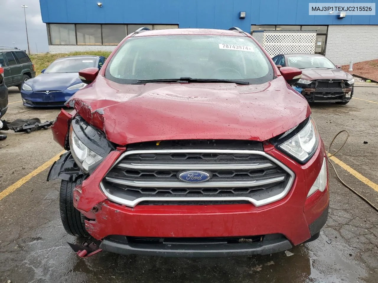 2018 Ford Ecosport Se VIN: MAJ3P1TEXJC215526 Lot: 78743974