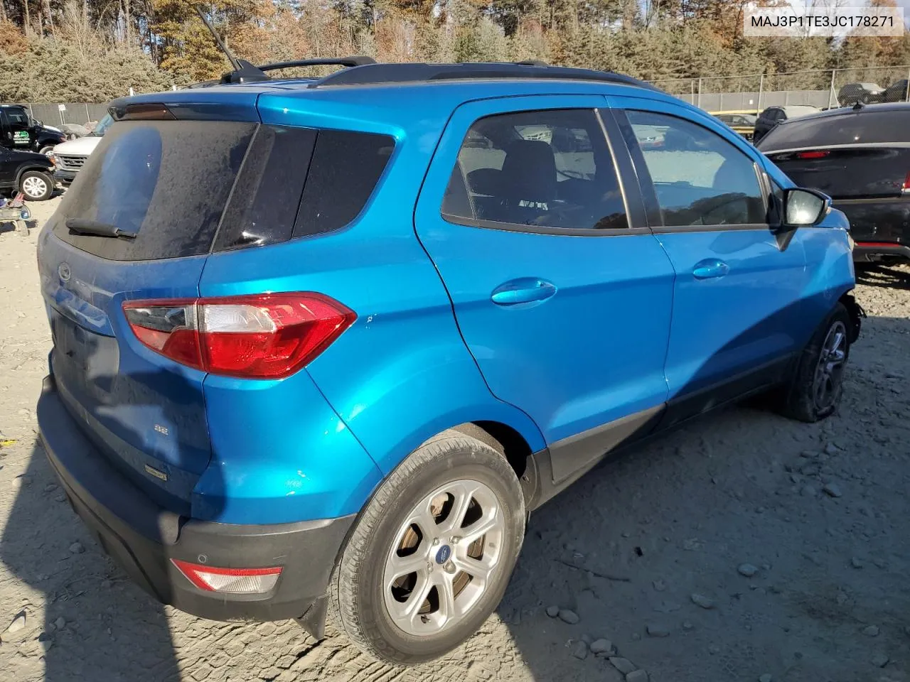 2018 Ford Ecosport Se VIN: MAJ3P1TE3JC178271 Lot: 79337964