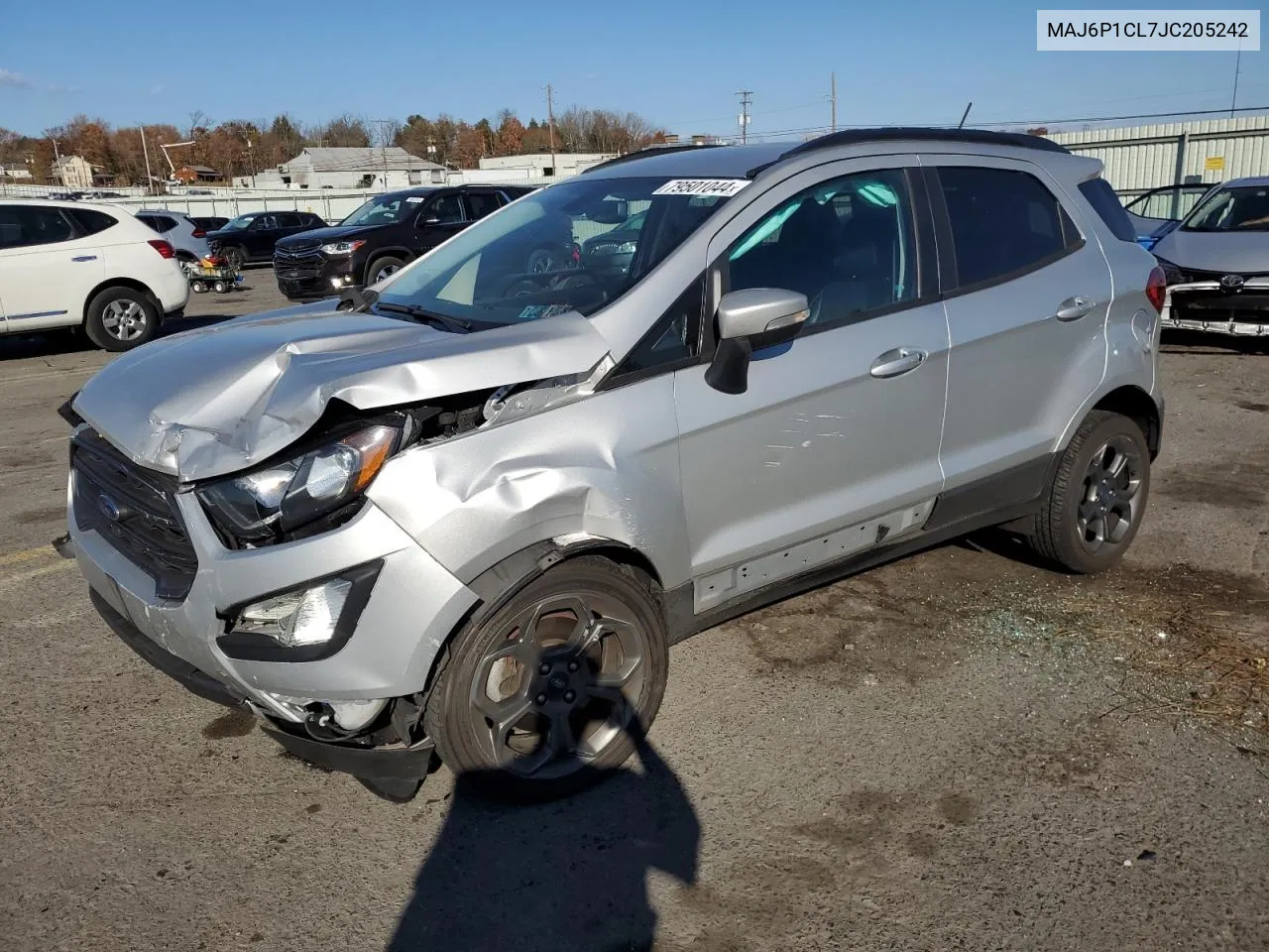 2018 Ford Ecosport Ses VIN: MAJ6P1CL7JC205242 Lot: 79501044