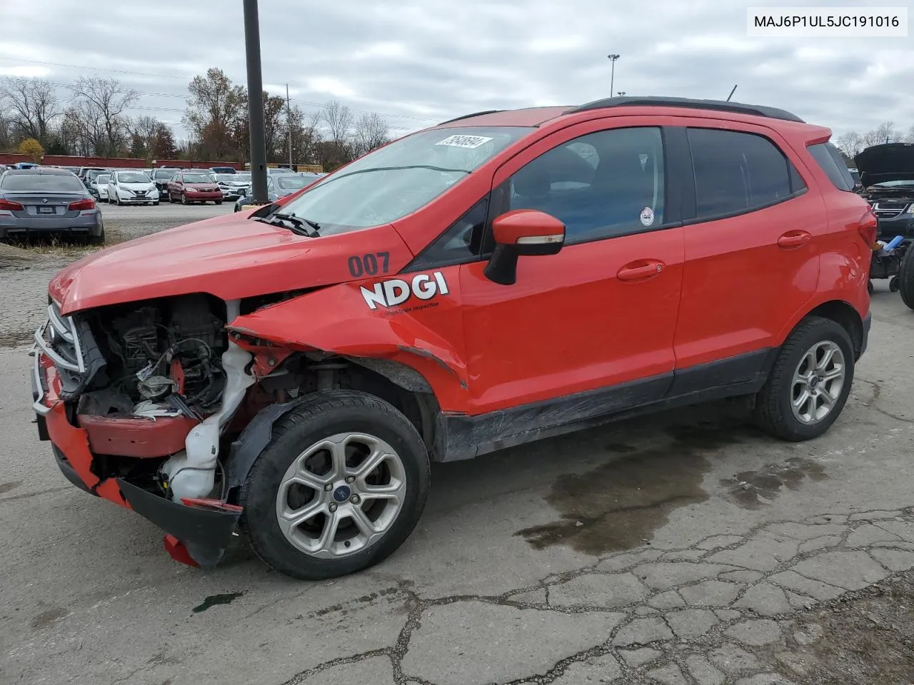 2018 Ford Ecosport Se VIN: MAJ6P1UL5JC191016 Lot: 79548694