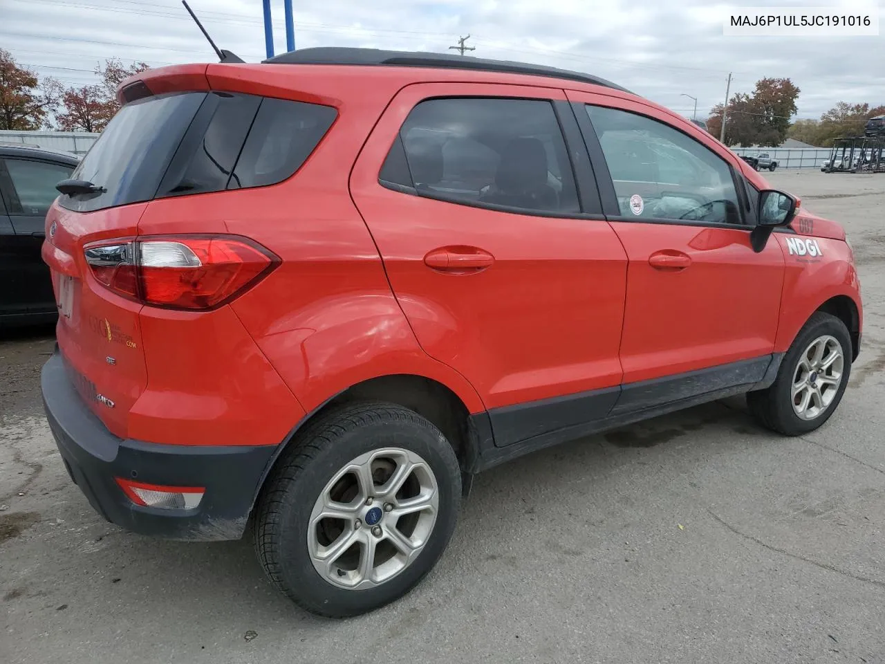 2018 Ford Ecosport Se VIN: MAJ6P1UL5JC191016 Lot: 79548694