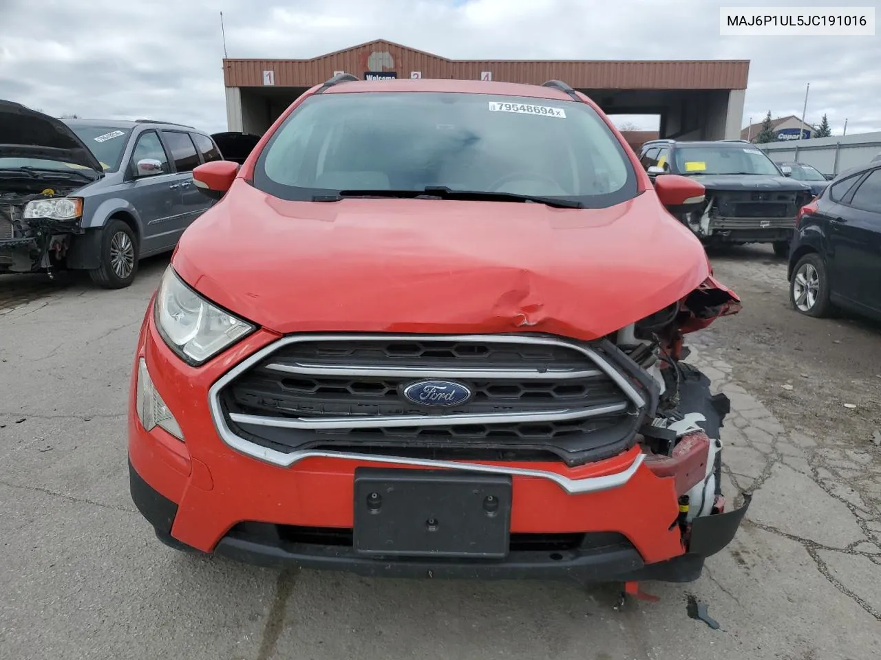 2018 Ford Ecosport Se VIN: MAJ6P1UL5JC191016 Lot: 79548694