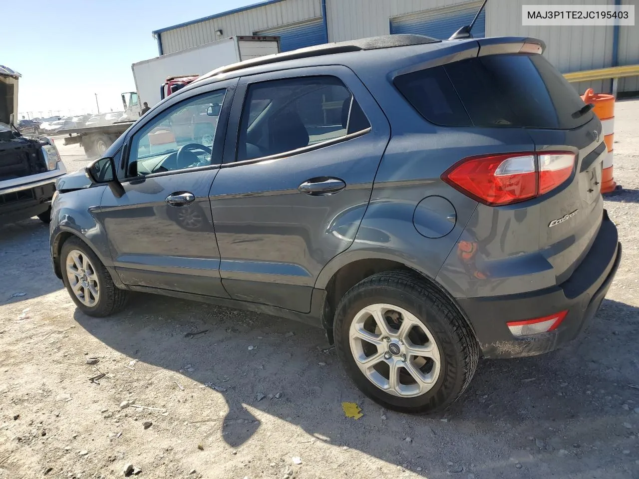 2018 Ford Ecosport Se VIN: MAJ3P1TE2JC195403 Lot: 79602434