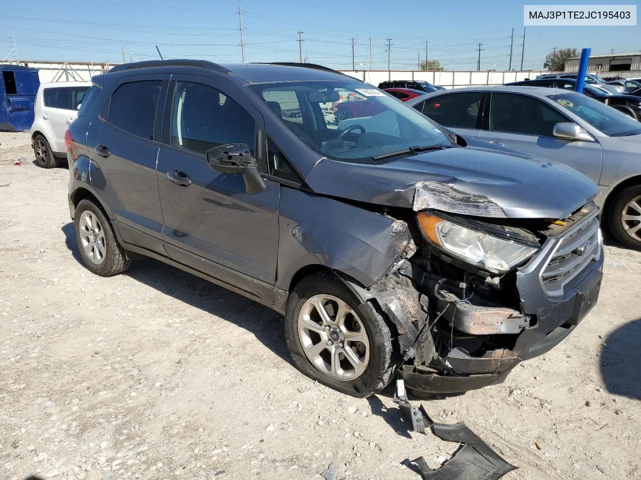 2018 Ford Ecosport Se VIN: MAJ3P1TE2JC195403 Lot: 79602434