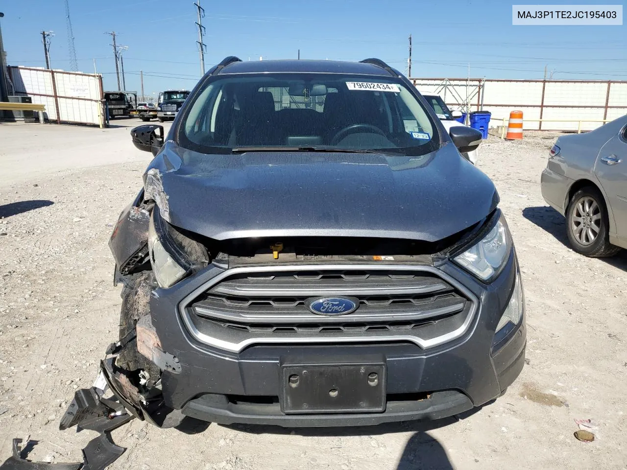 2018 Ford Ecosport Se VIN: MAJ3P1TE2JC195403 Lot: 79602434