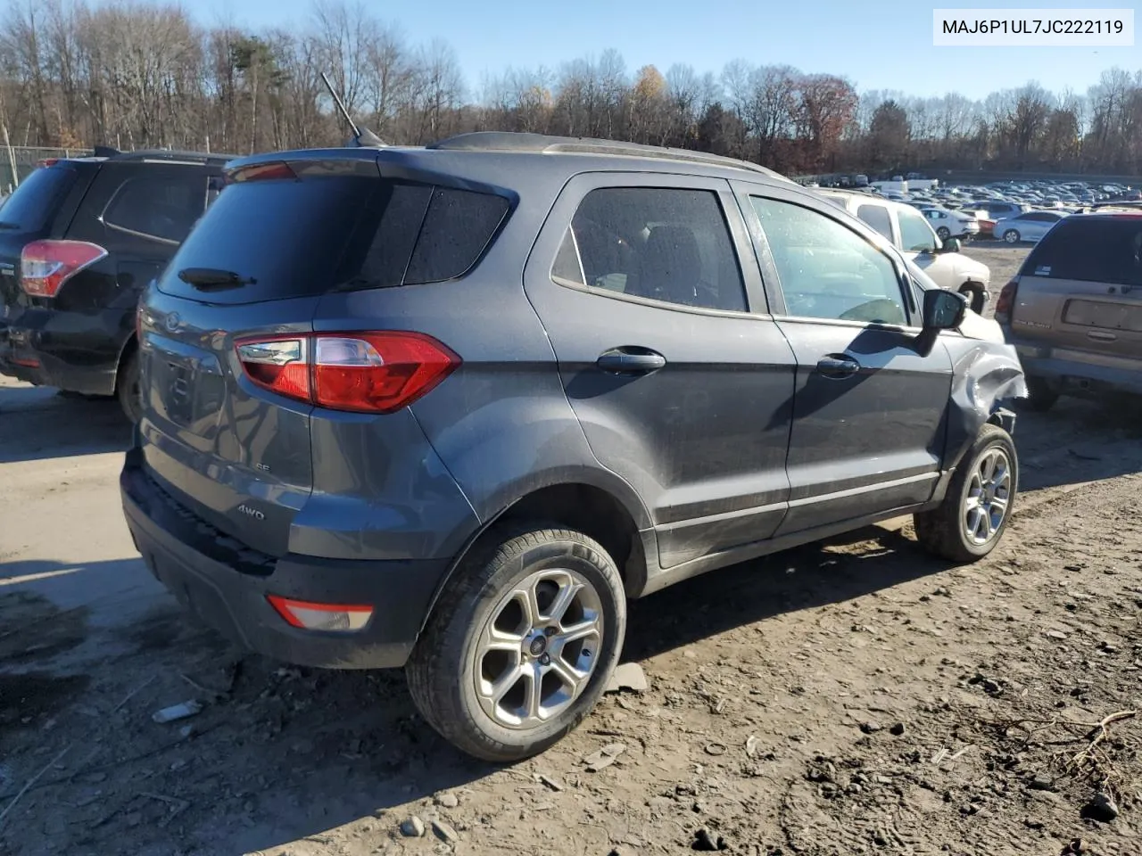 2018 Ford Ecosport Se VIN: MAJ6P1UL7JC222119 Lot: 79680164