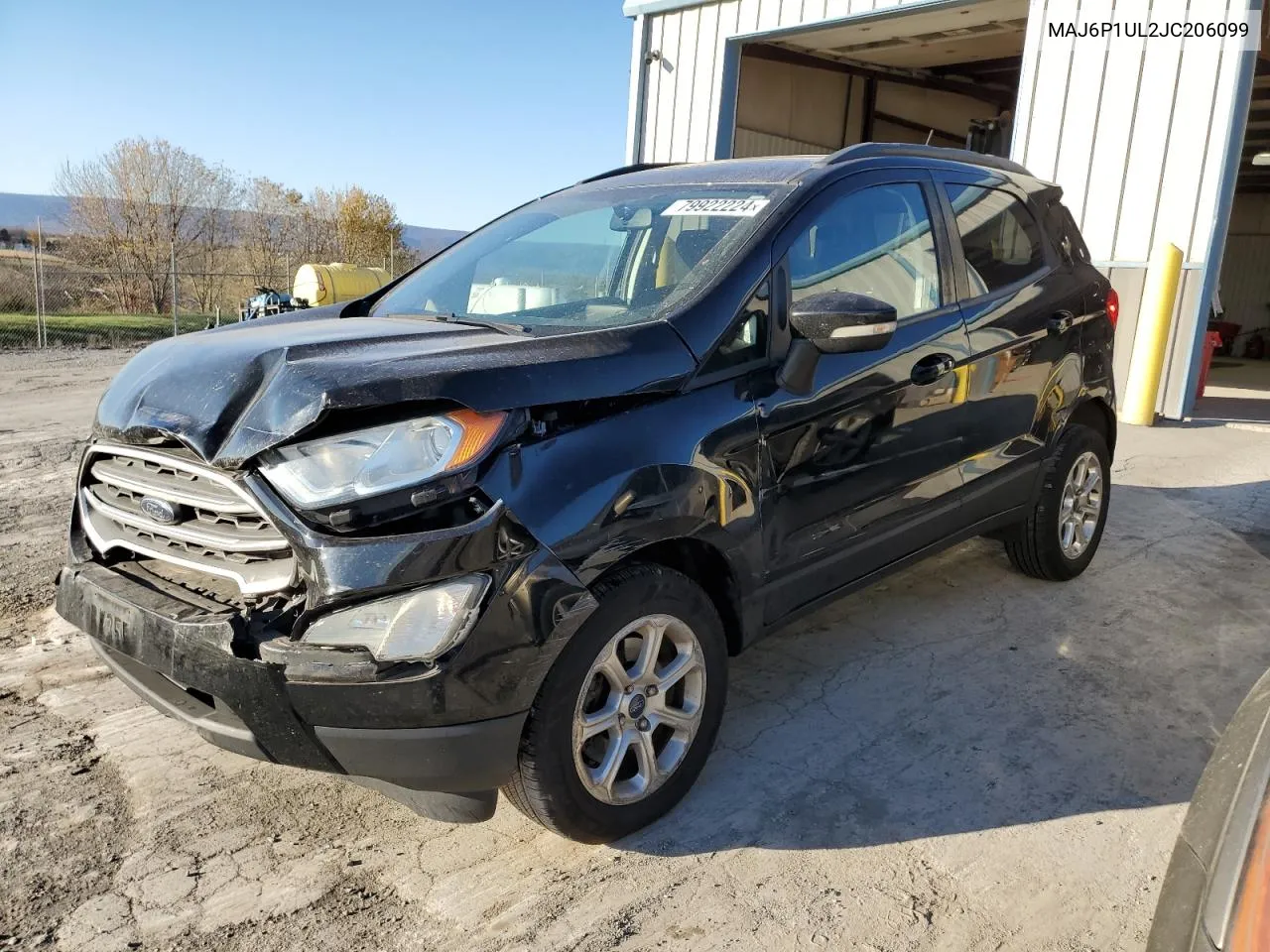 2018 Ford Ecosport Se VIN: MAJ6P1UL2JC206099 Lot: 79922224