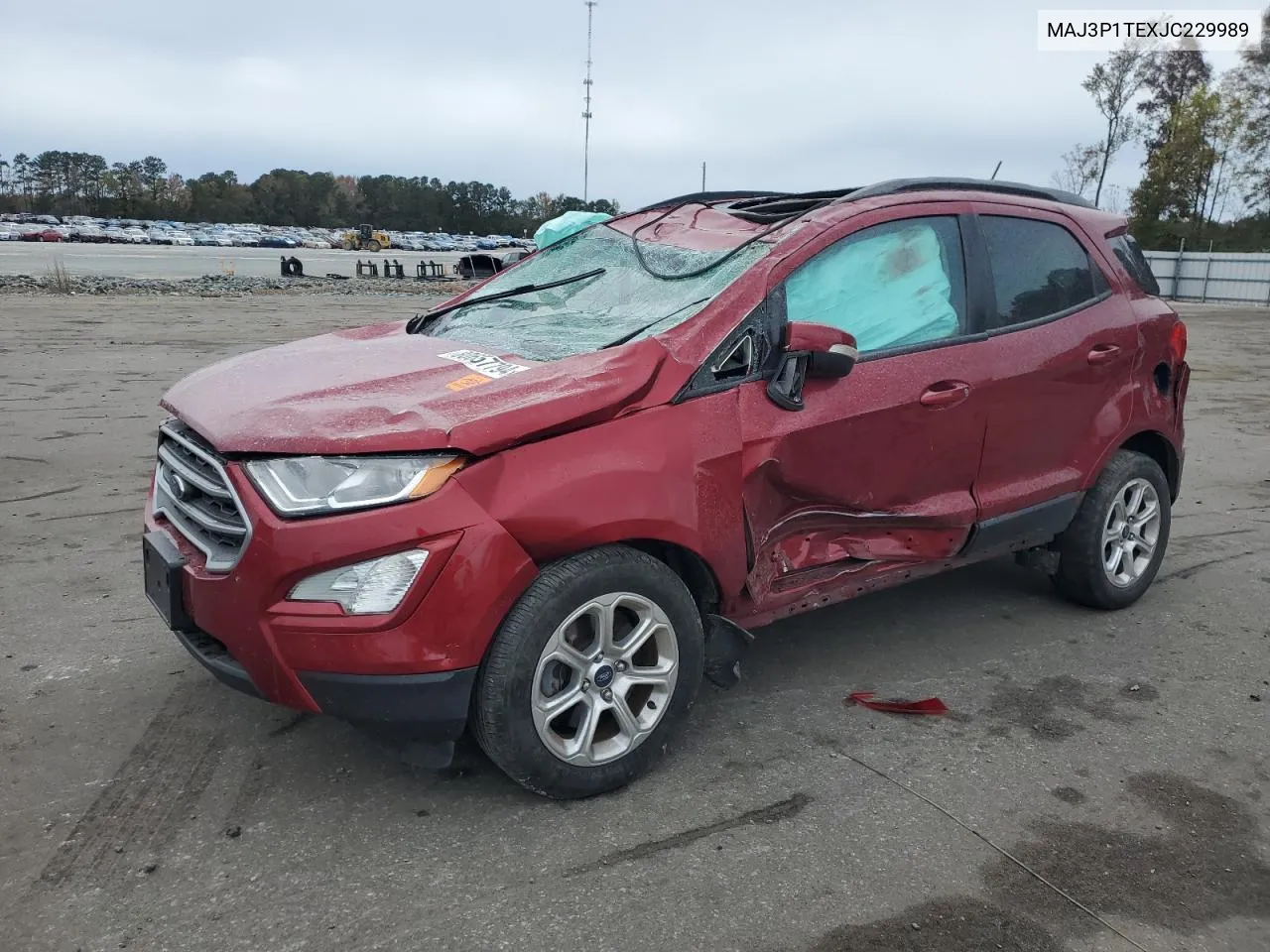 2018 Ford Ecosport Se VIN: MAJ3P1TEXJC229989 Lot: 80657794