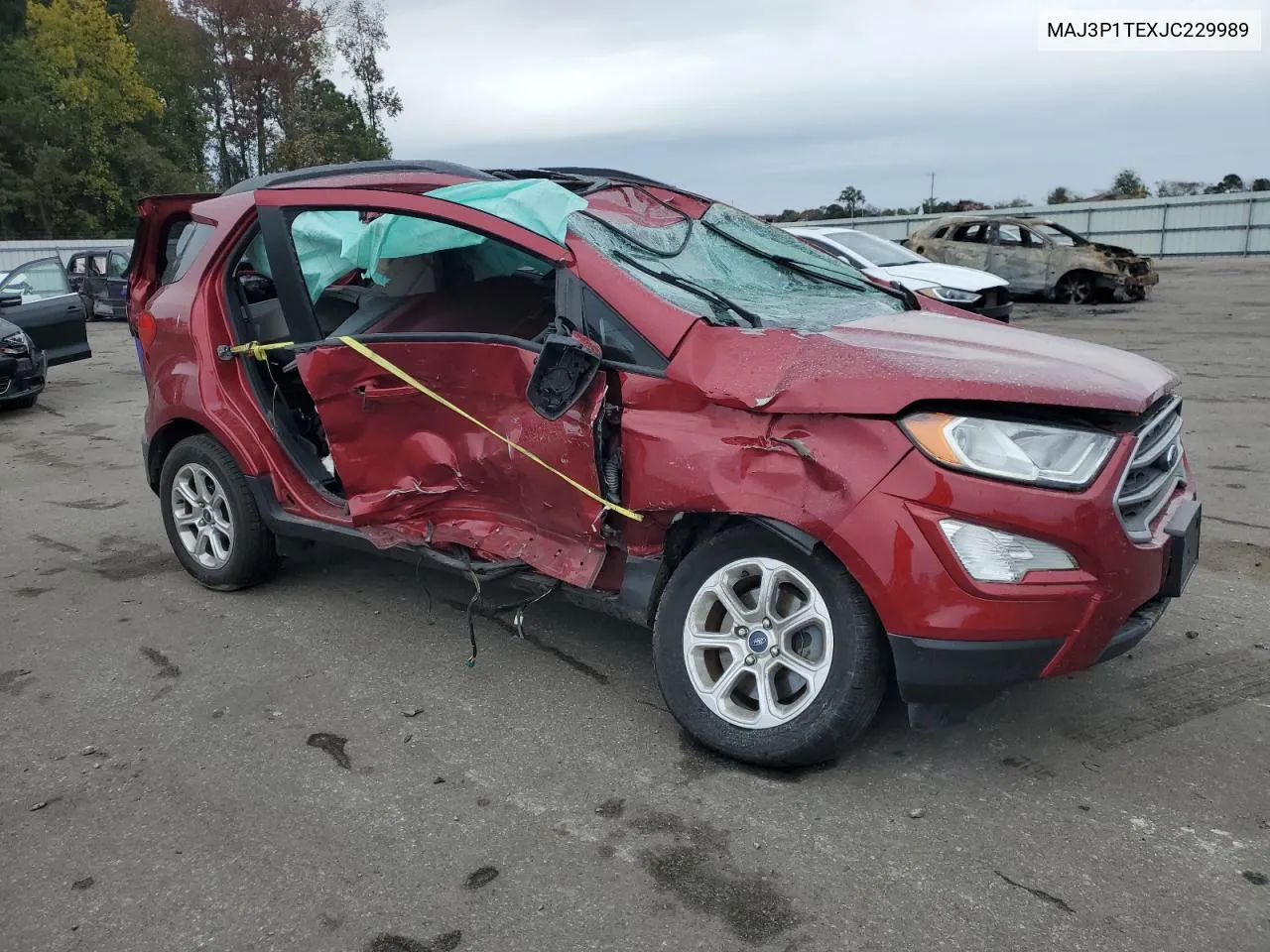 2018 Ford Ecosport Se VIN: MAJ3P1TEXJC229989 Lot: 80657794