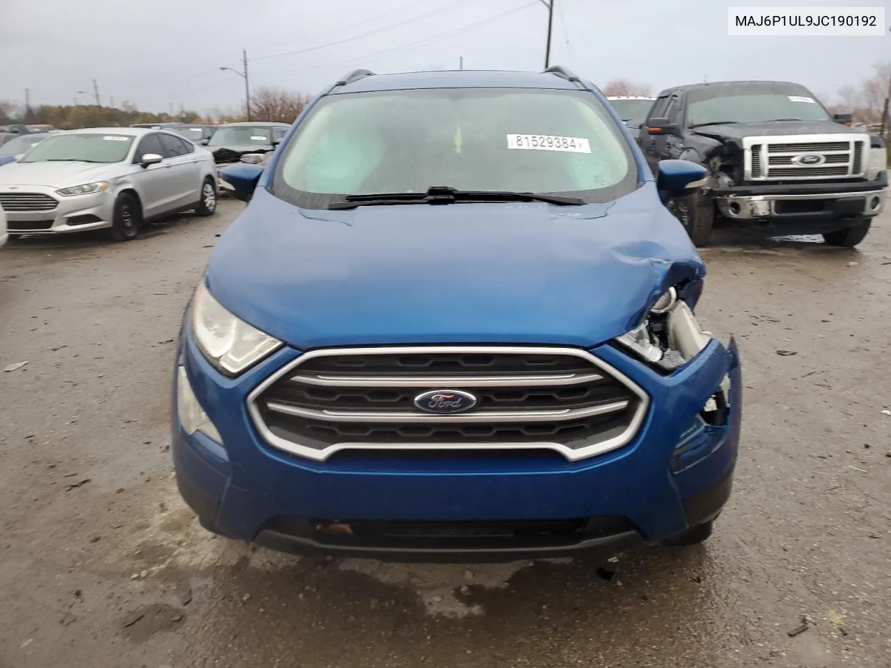 2018 Ford Ecosport Se VIN: MAJ6P1UL9JC190192 Lot: 81529384