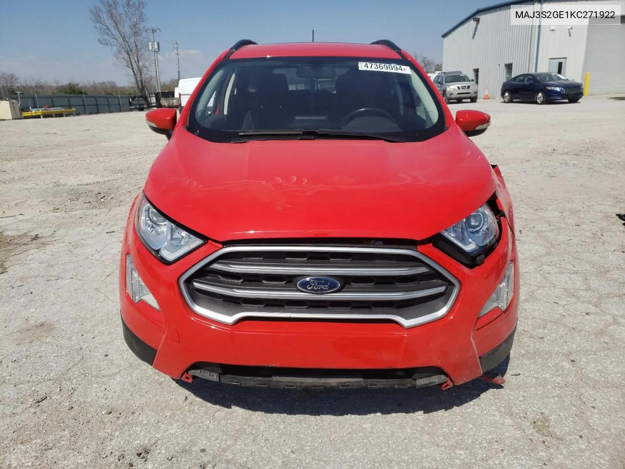 2019 Ford Ecosport Se VIN: MAJ3S2GE1KC271922 Lot: 47369094