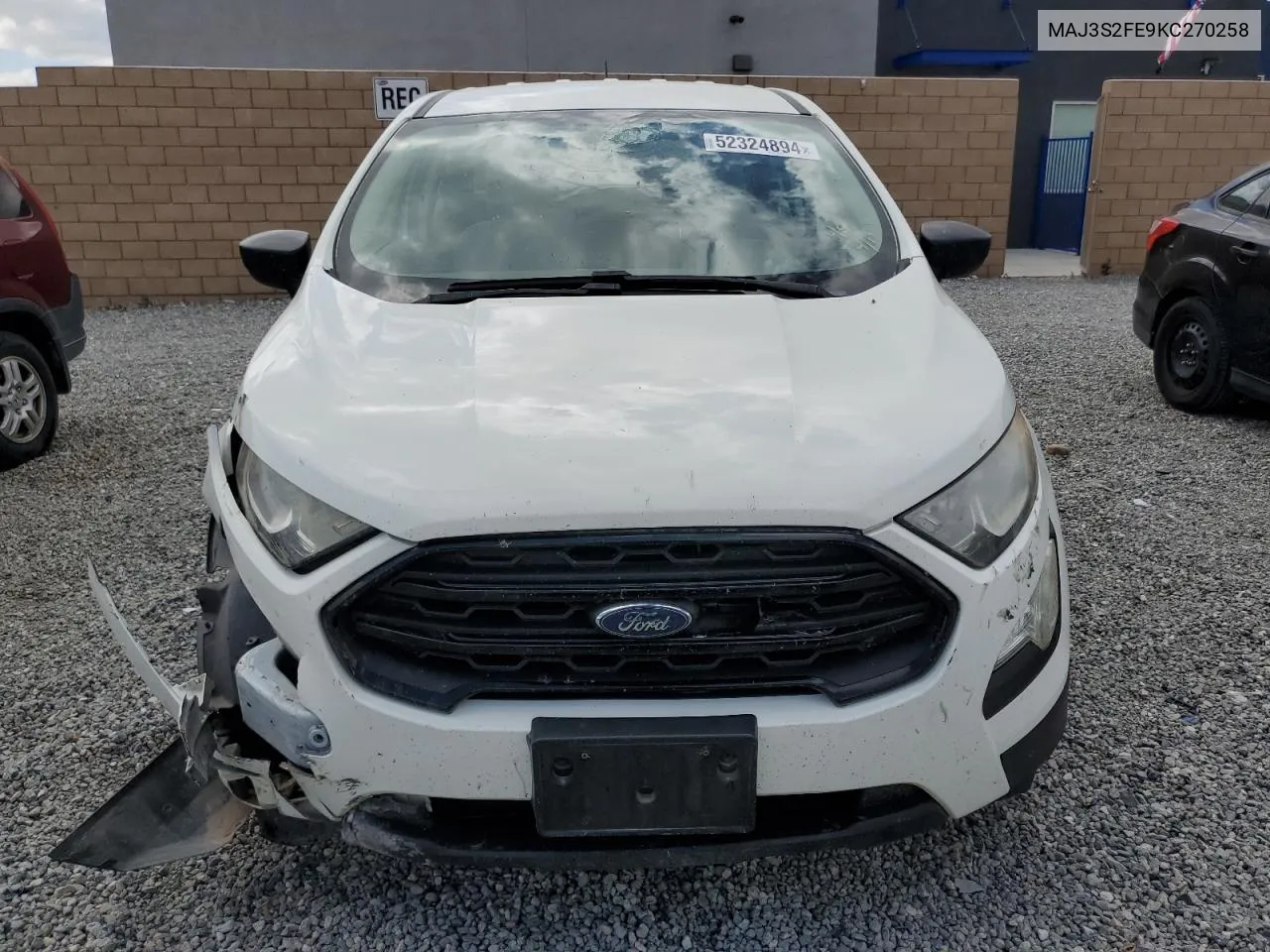 2019 Ford Ecosport S VIN: MAJ3S2FE9KC270258 Lot: 52324894