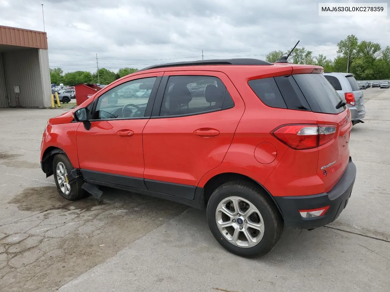 2019 Ford Ecosport Se VIN: MAJ6S3GL0KC278359 Lot: 53712354