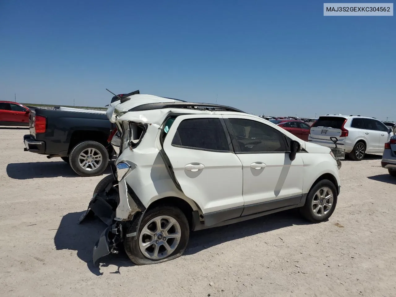 2019 Ford Ecosport Se VIN: MAJ3S2GEXKC304562 Lot: 56400924