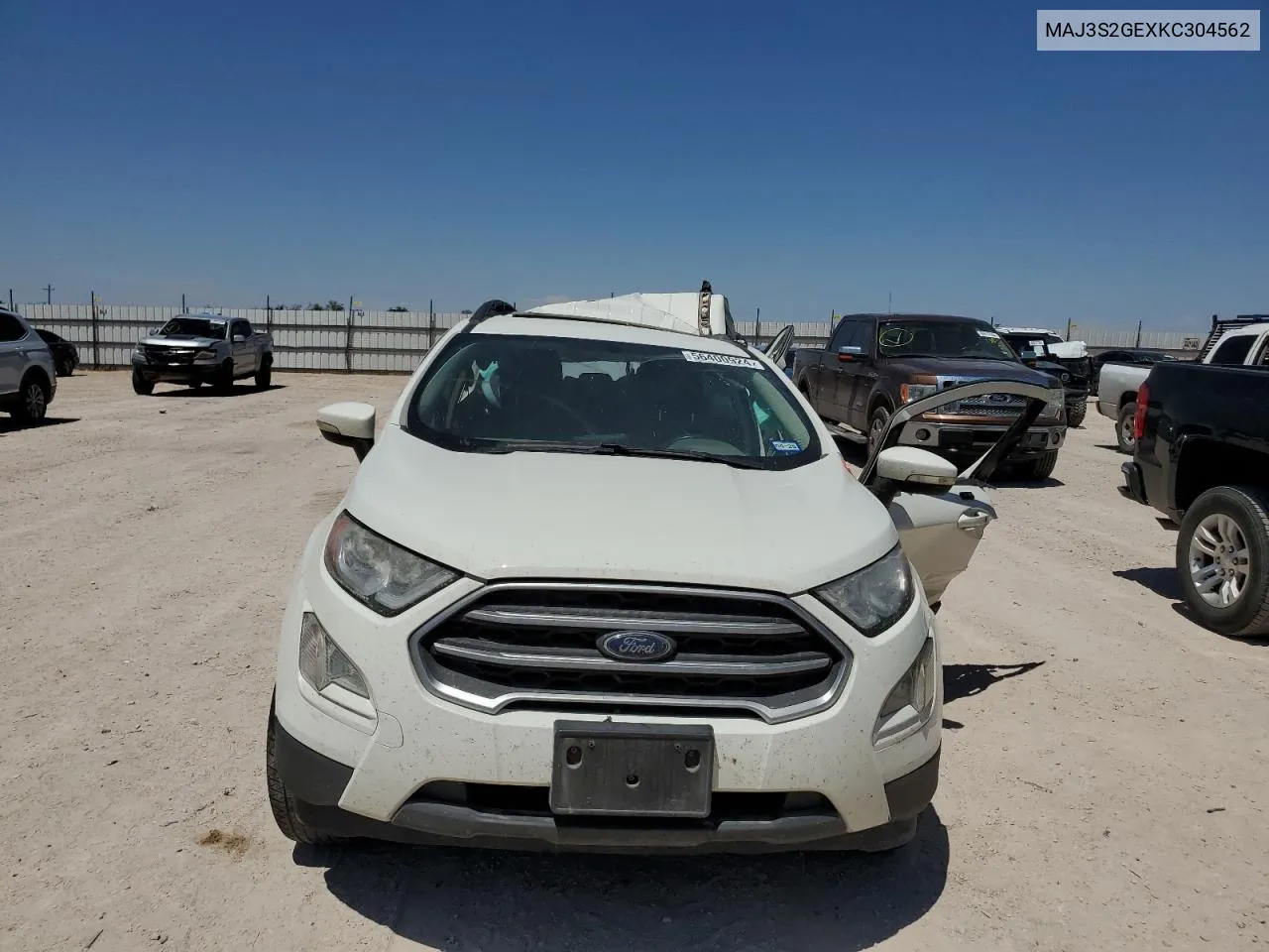 2019 Ford Ecosport Se VIN: MAJ3S2GEXKC304562 Lot: 56400924