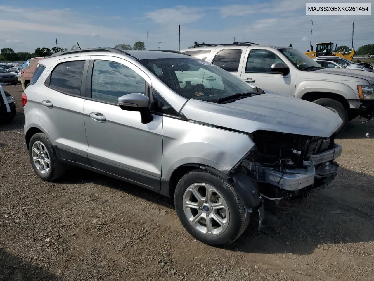 2019 Ford Ecosport Se VIN: MAJ3S2GEXKC261454 Lot: 56912054