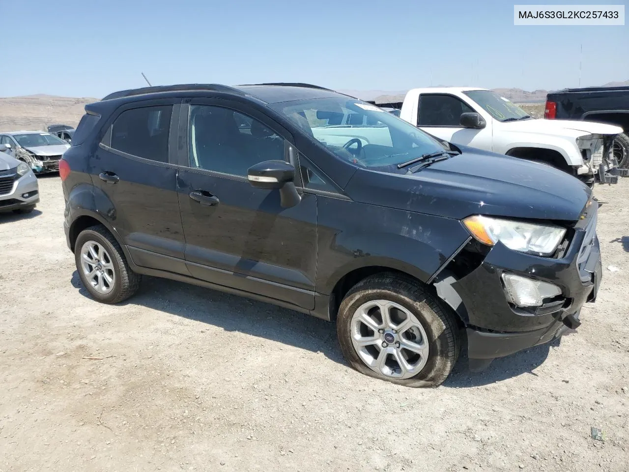 2019 Ford Ecosport Se VIN: MAJ6S3GL2KC257433 Lot: 59153054