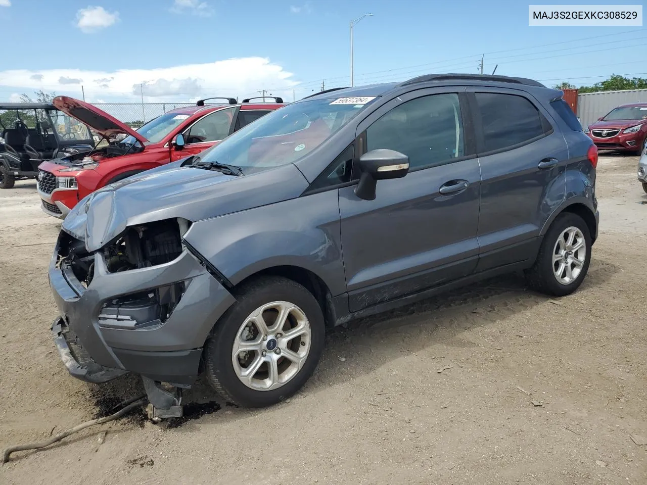 2019 Ford Ecosport Se VIN: MAJ3S2GEXKC308529 Lot: 59637364