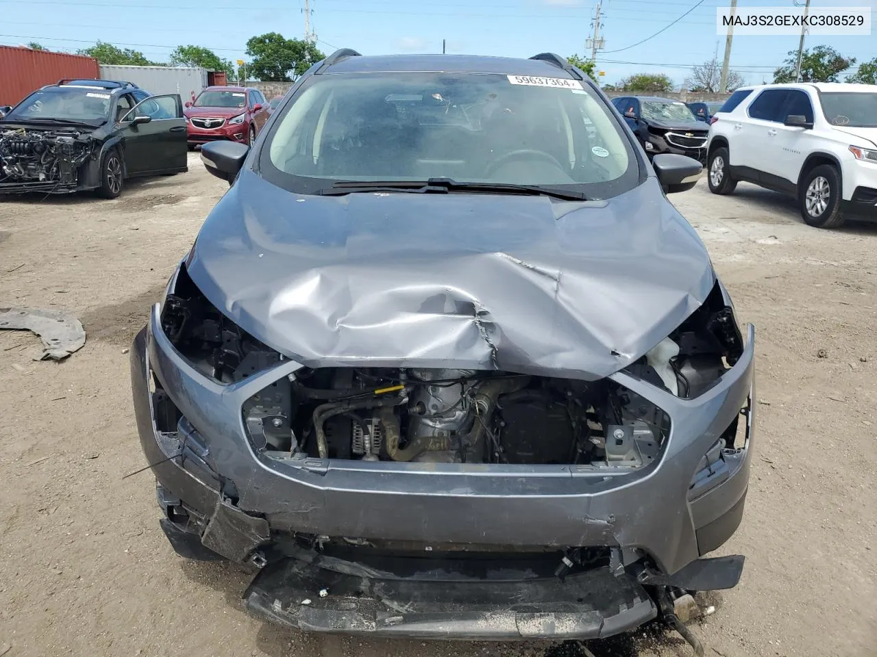 2019 Ford Ecosport Se VIN: MAJ3S2GEXKC308529 Lot: 59637364