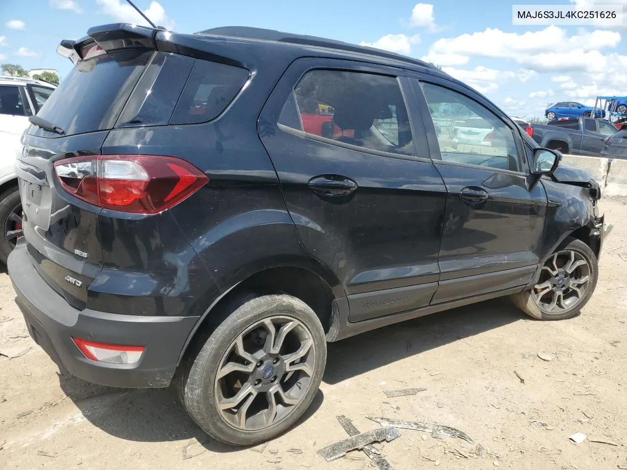 2019 Ford Ecosport Ses VIN: MAJ6S3JL4KC251626 Lot: 63764564