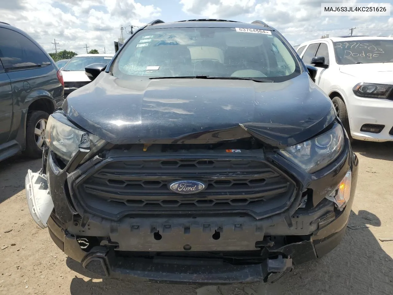 2019 Ford Ecosport Ses VIN: MAJ6S3JL4KC251626 Lot: 63764564