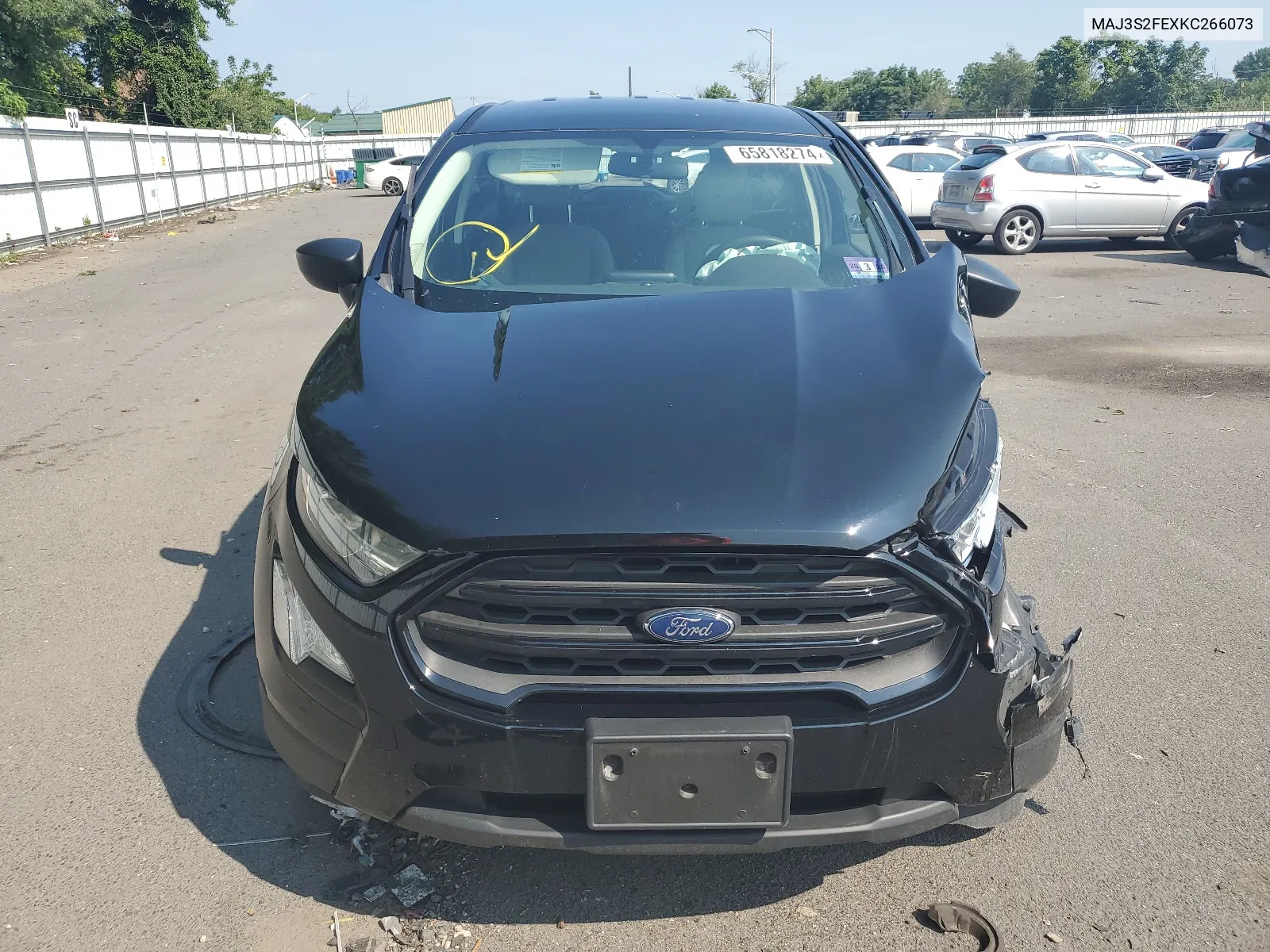 2019 Ford Ecosport S VIN: MAJ3S2FEXKC266073 Lot: 65818274