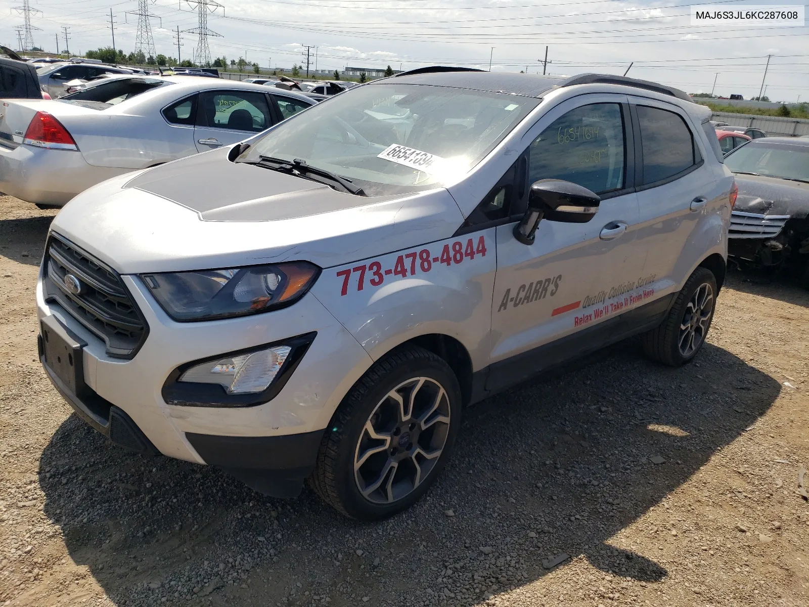 MAJ6S3JL6KC287608 2019 Ford Ecosport Ses