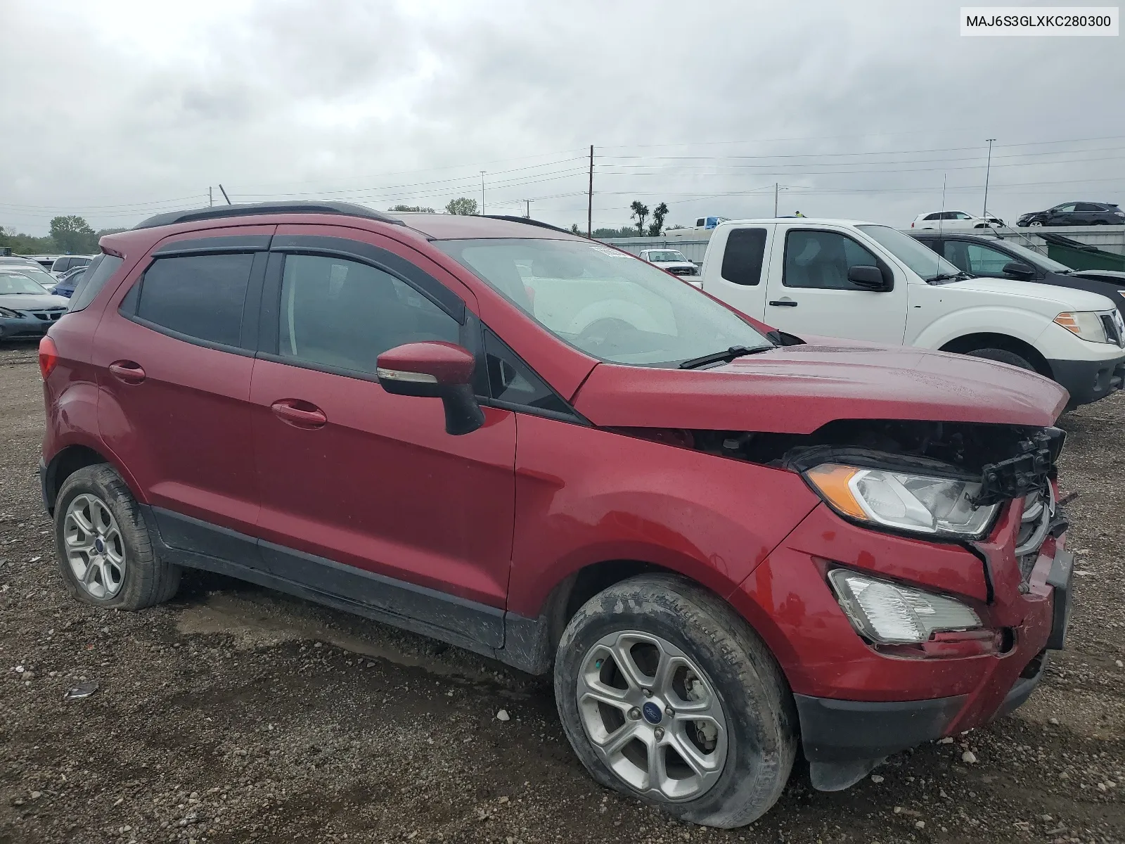 2019 Ford Ecosport Se VIN: MAJ6S3GLXKC280300 Lot: 66662784