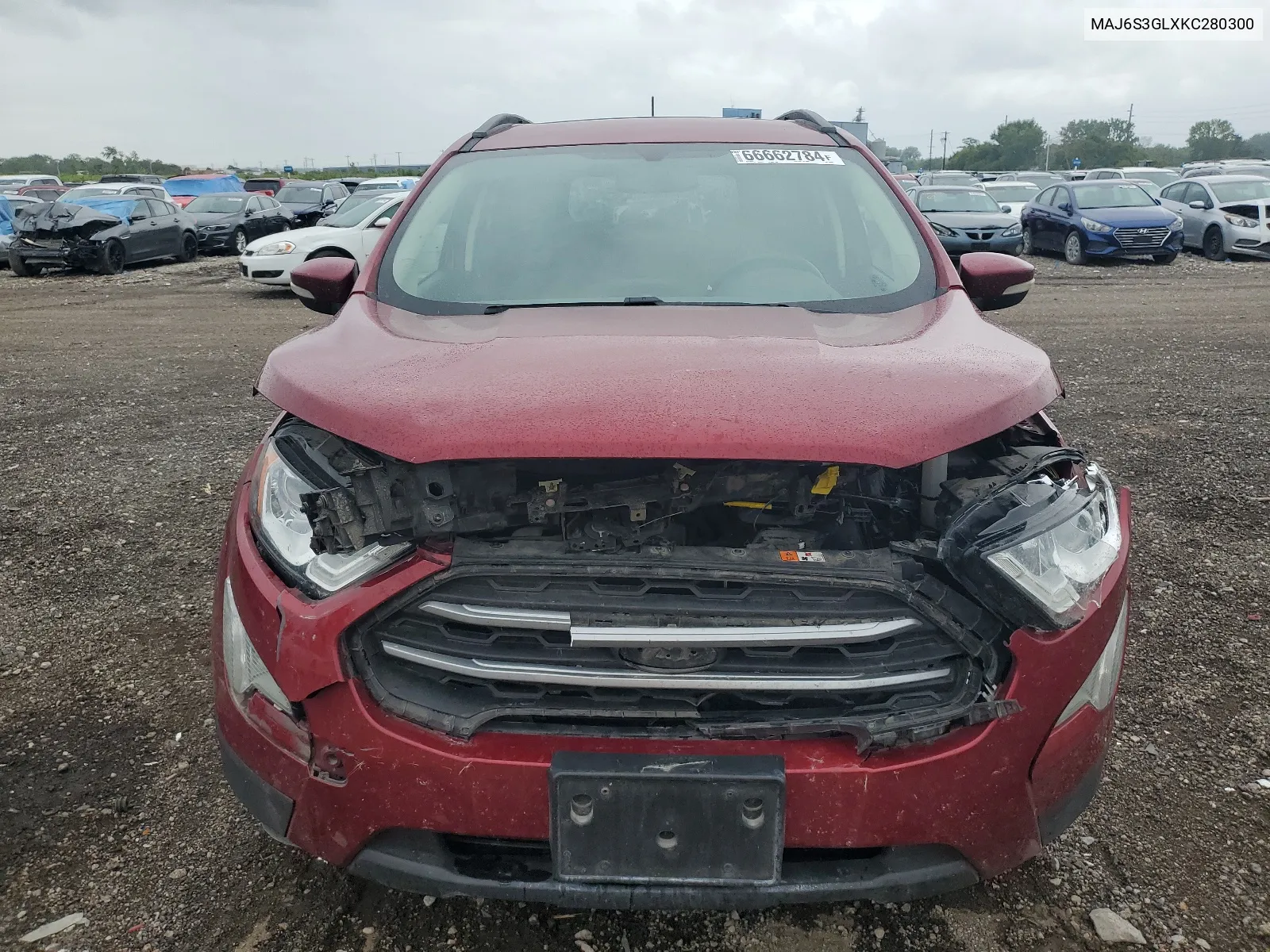 2019 Ford Ecosport Se VIN: MAJ6S3GLXKC280300 Lot: 66662784