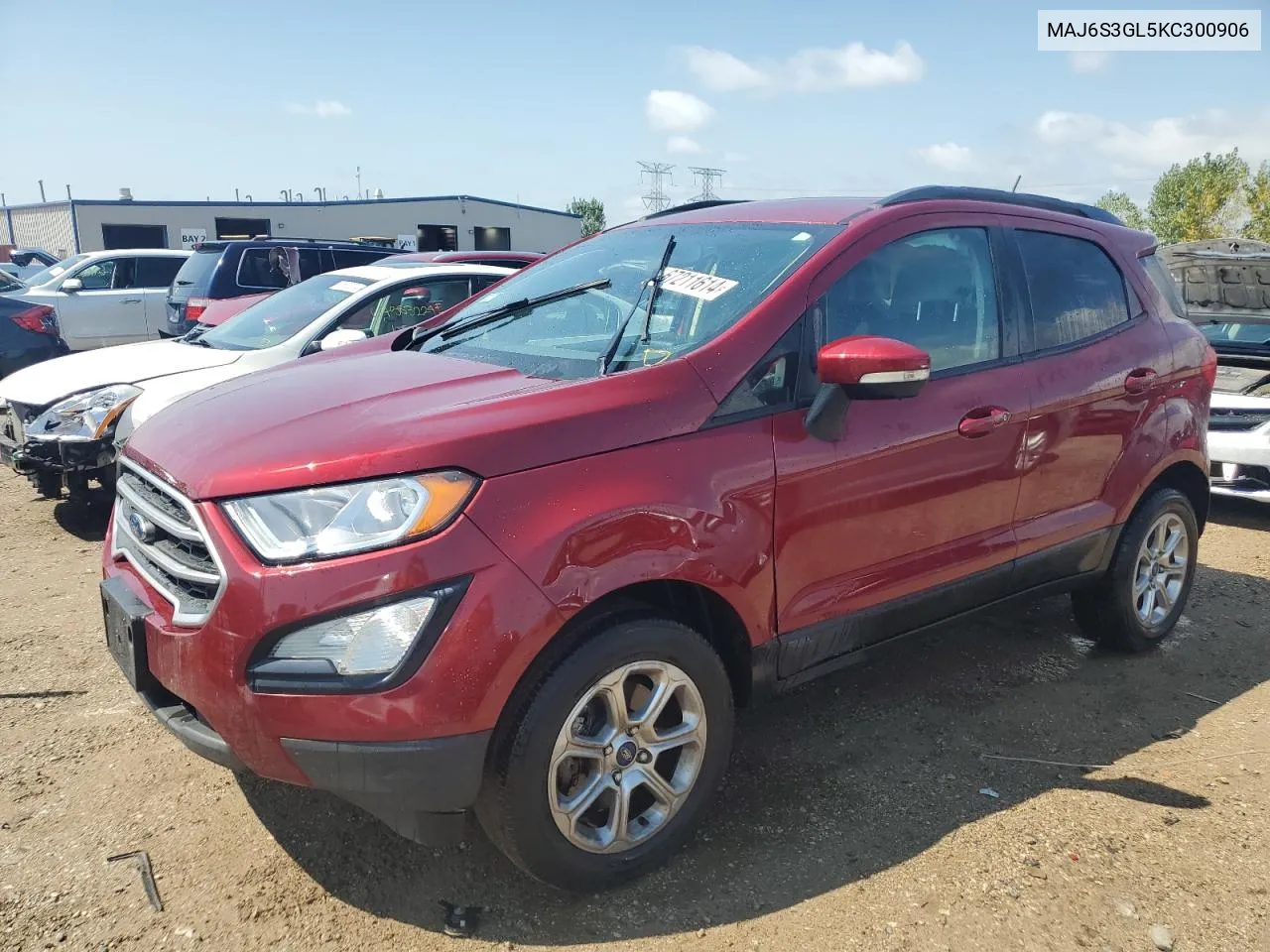 2019 Ford Ecosport Se VIN: MAJ6S3GL5KC300906 Lot: 67211614