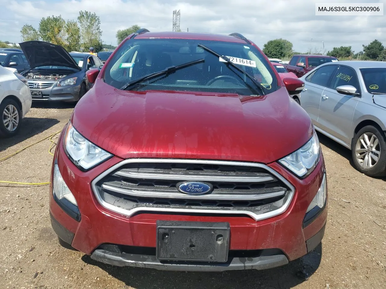 2019 Ford Ecosport Se VIN: MAJ6S3GL5KC300906 Lot: 67211614