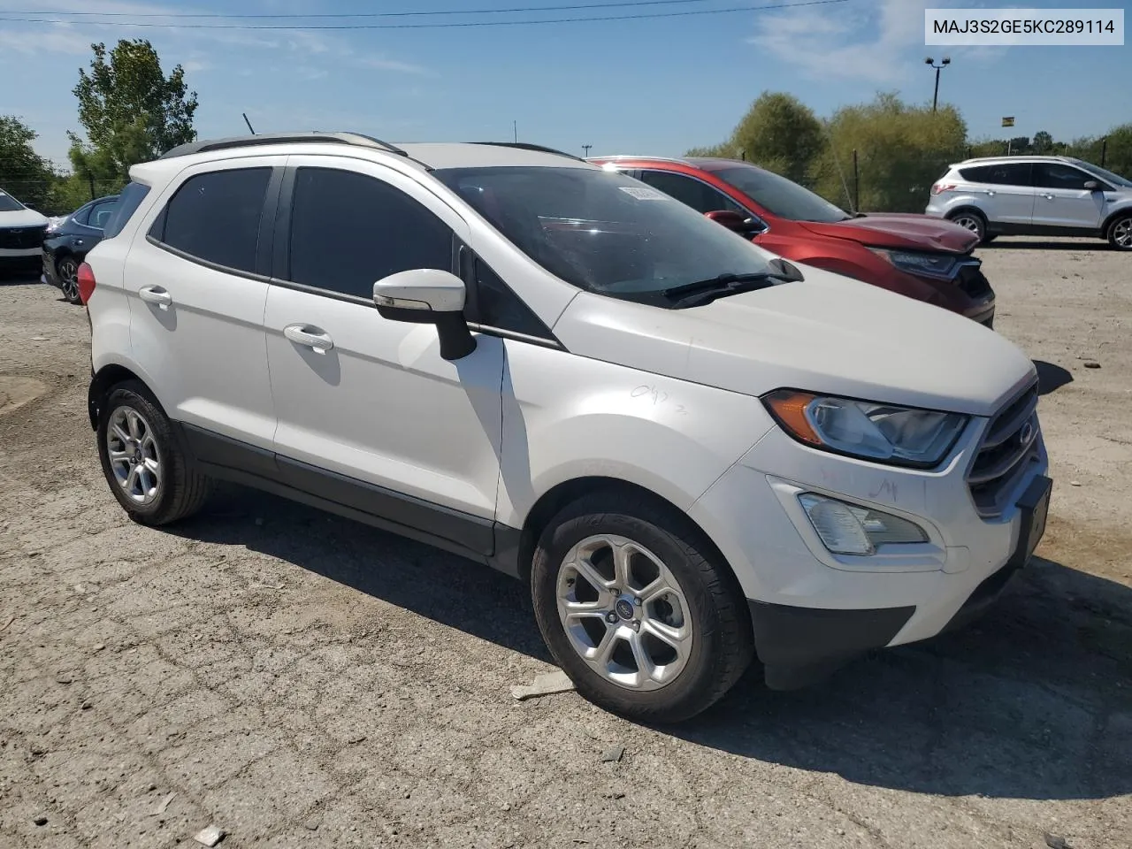 MAJ3S2GE5KC289114 2019 Ford Ecosport Se