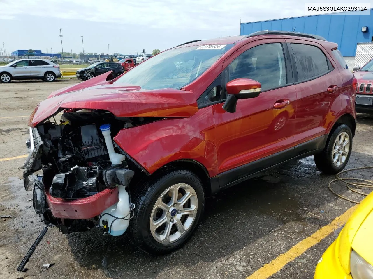 2019 Ford Ecosport Se VIN: MAJ6S3GL4KC293124 Lot: 68856454