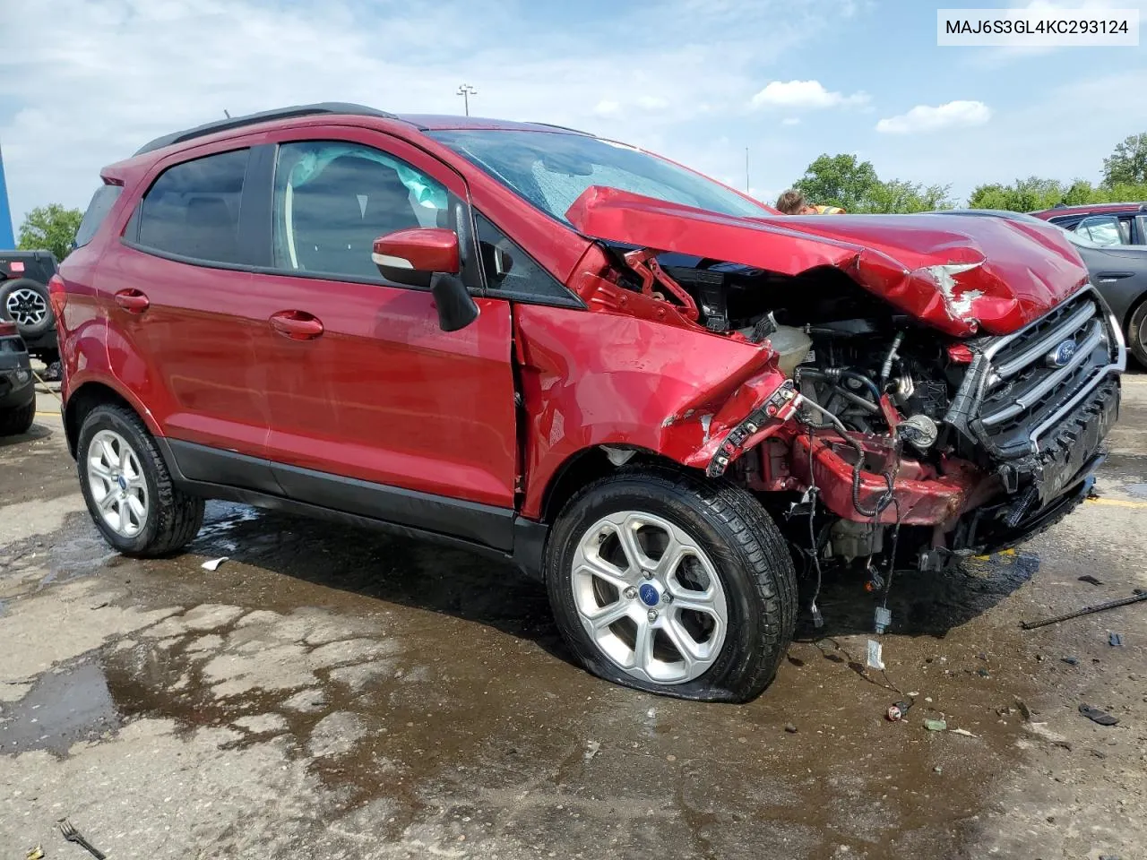 2019 Ford Ecosport Se VIN: MAJ6S3GL4KC293124 Lot: 68856454